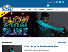 Tablet Screenshot of elmersbrands.com